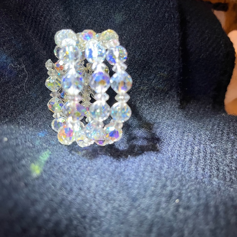 Crystal Beaded Bracelet vintage - Picture 11 of 17